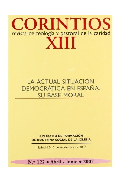 La actual situación democrática en España. Su base moral